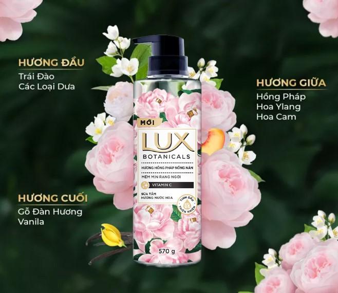 Sữa tắm Lux Botanical hương nước hoa cao cấp