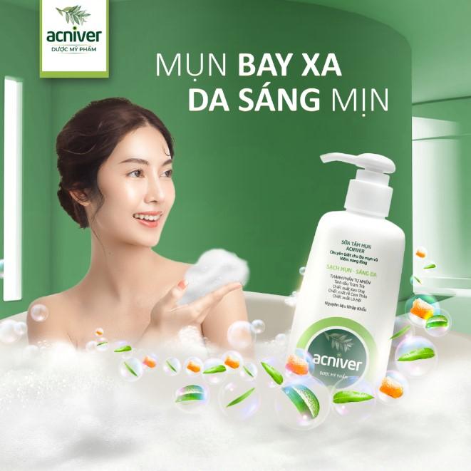 Sữa tắm mụn lưng, viêm nang lông Acnevir