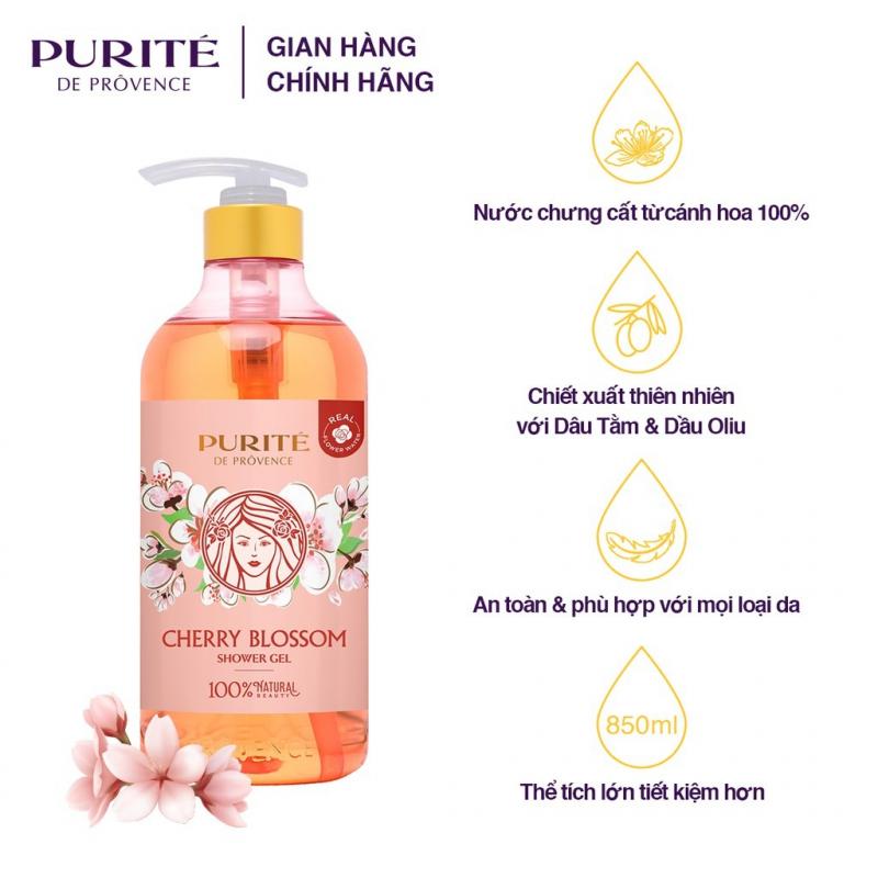 Sữa tắm sáng mịn hoa anh đào Purité
