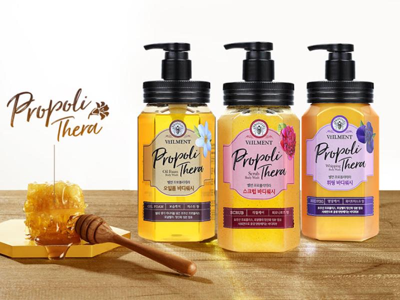 Sữa tắm tẩy chết On The Body Veilment Propolithera Scub Body Wash