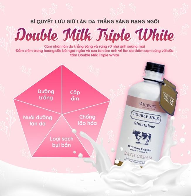 Sữa tắm Beauty Buffet Scentio Double Milk