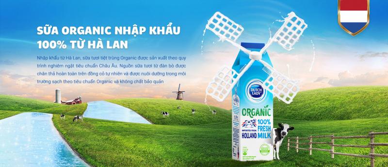 Sữa tươi organic Cô Gái Hà Lan