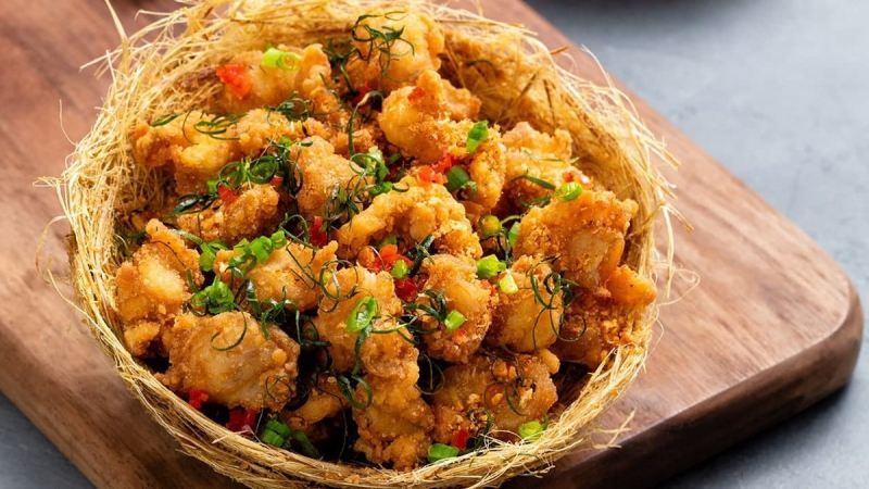 Sụn gà rang muối