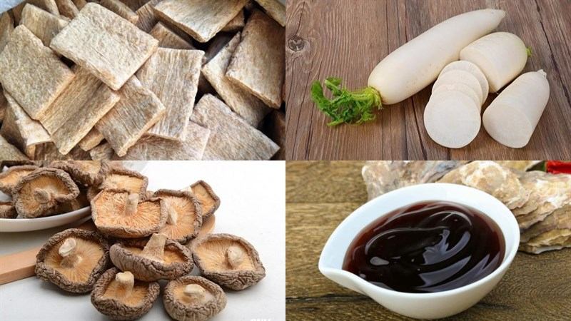 Sườn chay kho nấm đông cô