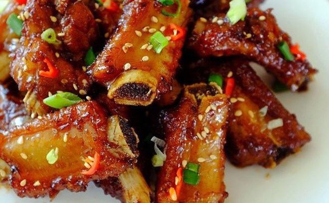 Sườn chiên mắm
