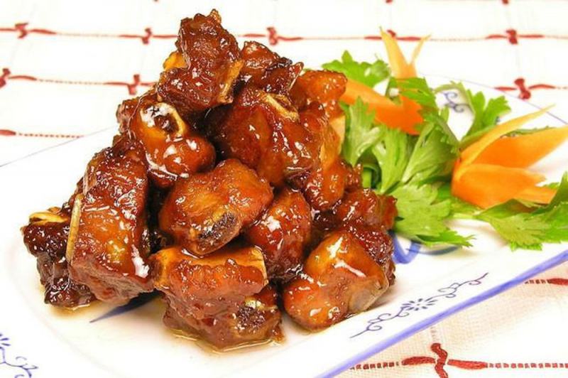 Sườn lợn vị bưởi