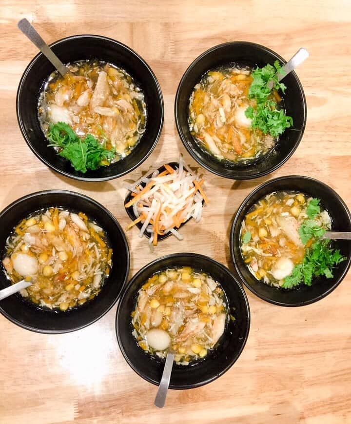 Súp cua – thịt gà – rau củ