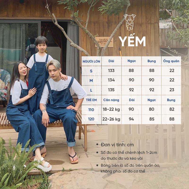 Quần yếm với nhiều item được ưa chuộng tại T-ju