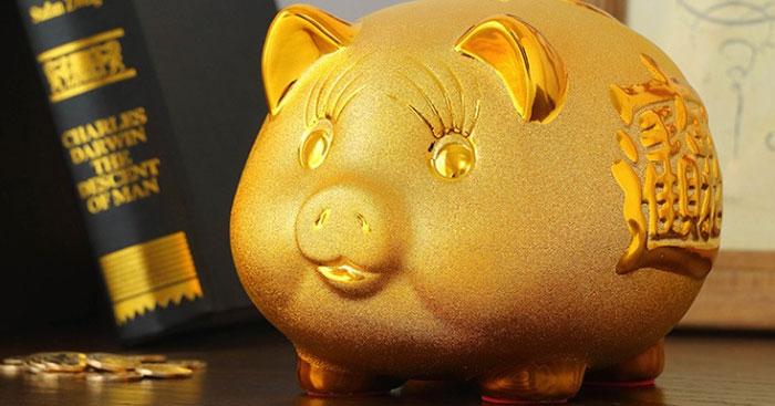 Em sẽ giữ gìn chú heo đất cẩn thận và tiết kiệm tiền để tập thói quen chi tiêu hợp lí