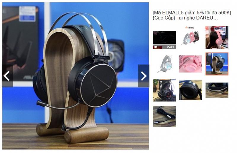 Tai nghe gaming DAREU EH722X