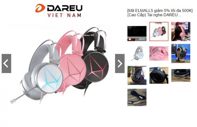Tai nghe gaming DAREU EH722X