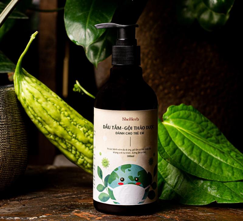 Tắm gội thảo dược cho bé SheHerb