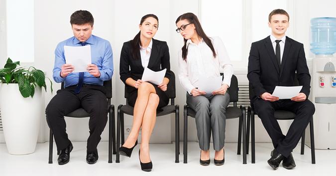 Tâm thế khi ngồi chờ đến lượt phỏng vấn