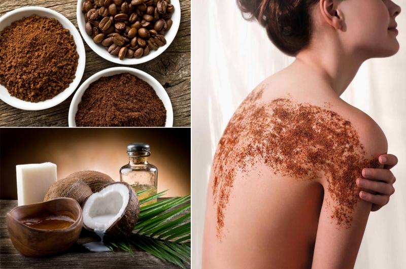 Tắm trắng bằng bã cà phê, dầu dừa, sữa chua. Ảnh minh họa.