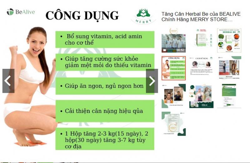 Tăng Cân Herbal Be