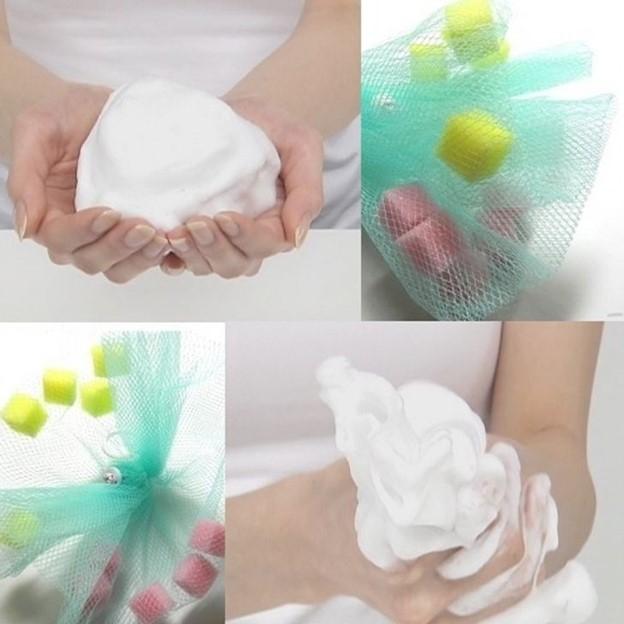 Tạo bọt cho sản phẩm dưỡng da trước khi thoa lên mặt
