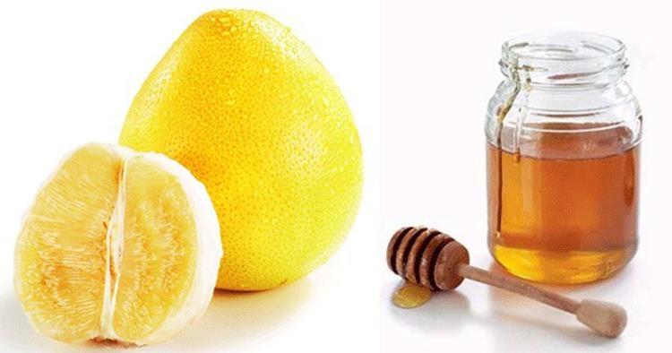 Tấy da chết bằng nước ép bưởi, mật ong, đường và dầu ô liu