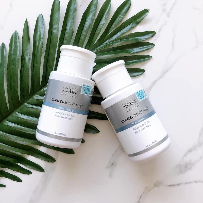 Dung dịch tẩy da chết, ngừa mụn chứa BHA Obagi Clenziderm MD Pore Therapy