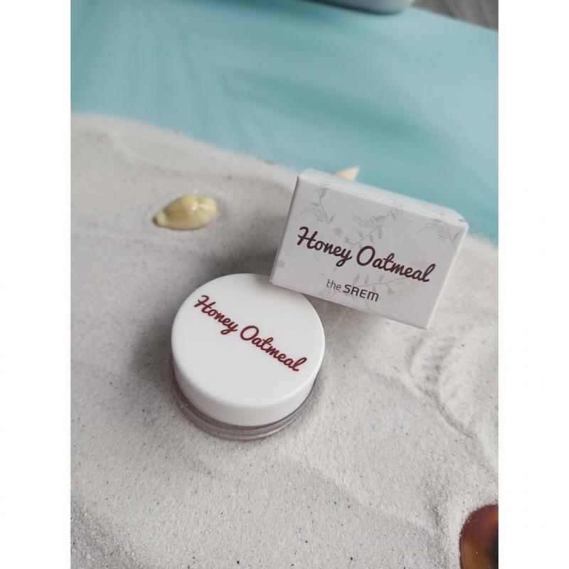 Tẩy tế bào chết môi The Saem Honey Oatmeal Lip Scrub