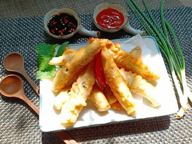 Tempura đậu bắp