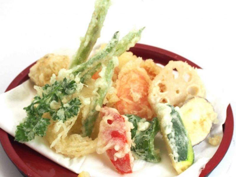 Tempura rau củ
