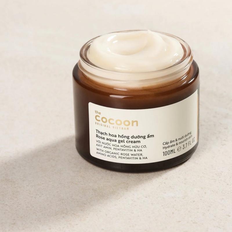 Thạch hoa hồng dưỡng ẩm Cocoon