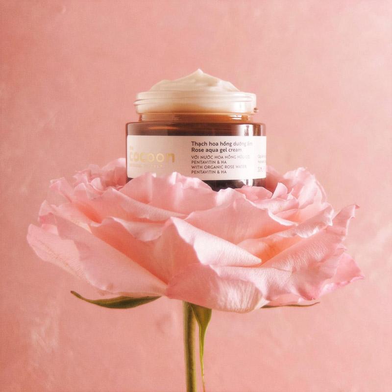 Thạch hoa hồng dưỡng ẩm (kem dưỡng ẩm) Cocoon cấp ẩm & nuôi dưỡng 30ml