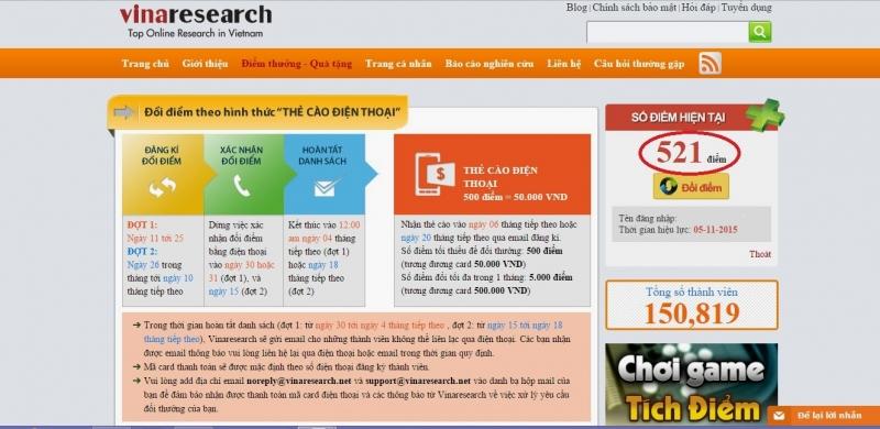 Tham gia trả lời các khảo sát