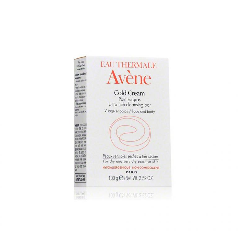 Thanh kem rửa mặt và tắm cho da khô nhạy cảm Avène Cold Cream Cleansing Bar