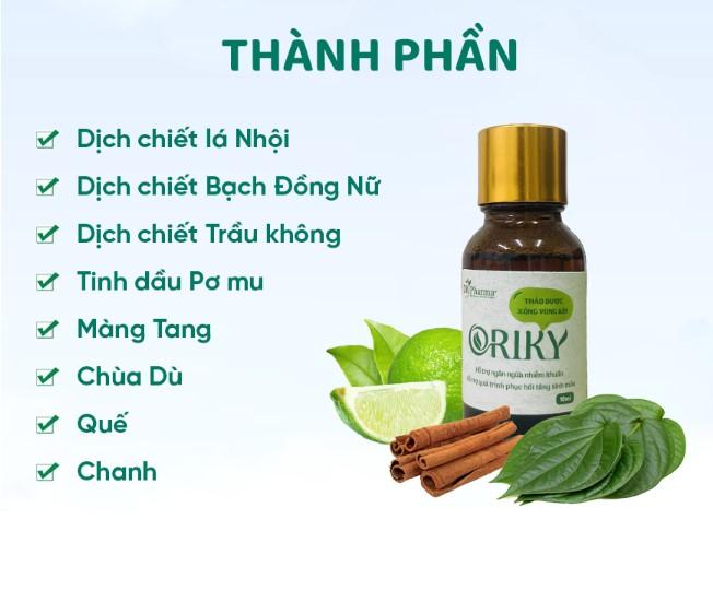 Thảo dược xông vùng kín sau sinh Oriky