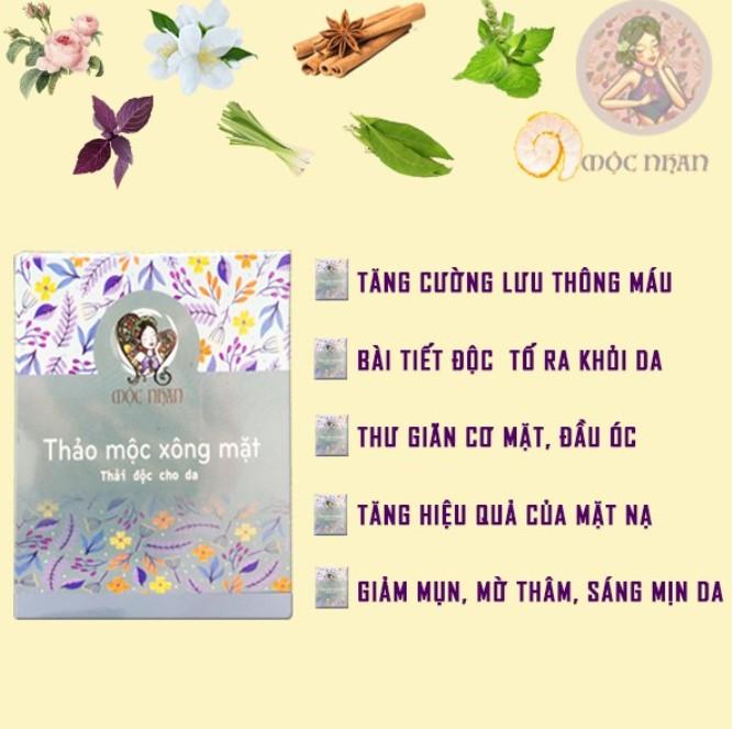 Thảo mộc xông mặt thải độc cho da Mộc Nhan﻿