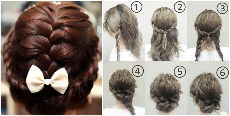 Sáng tạo với tóc bím đơn thuần