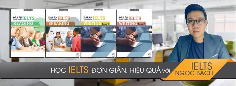 Thầy Ngọc Bách trong một poster quảng cáo cho IELTS Ngoc Bach