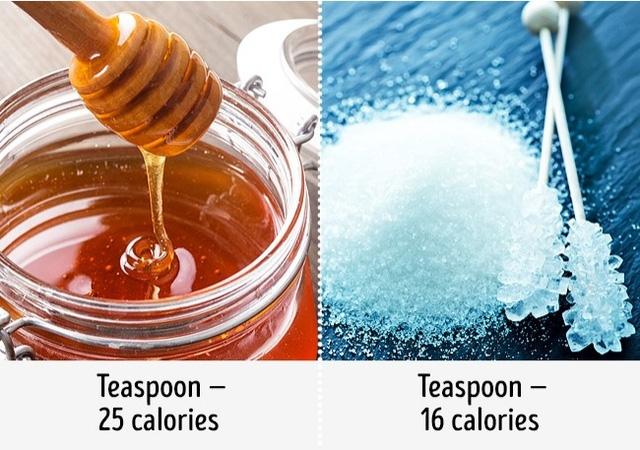 Không nên thay thế đường bằng mật ong