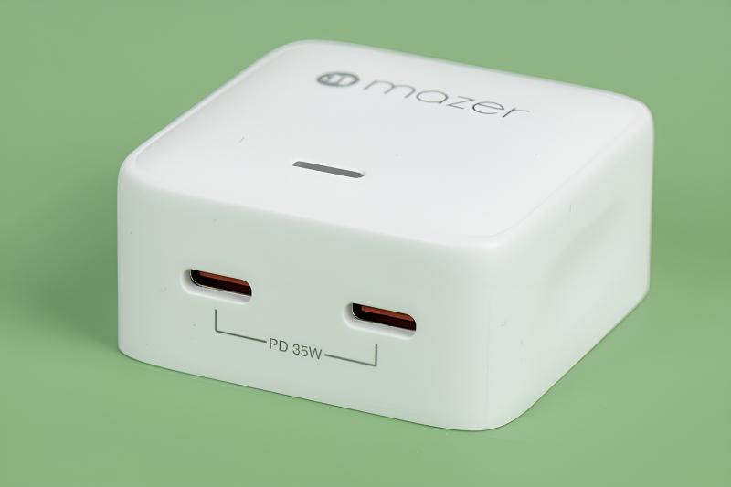 Adapter Sạc 2 cổng Type C PD GaN 35W Mazer GAN35US
