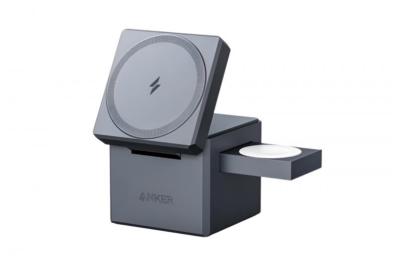 Đế sạc không dây MagSafe 3 in 1 15W Anker 737 Cube Y1811