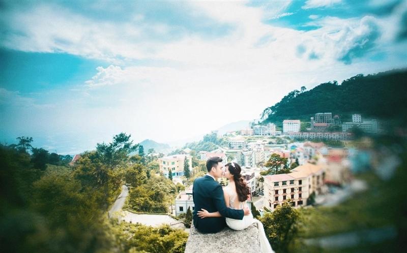 Bộ ảnh cưới tại thị trấn Sapa vào buổi sớm mai đầy huyền bí