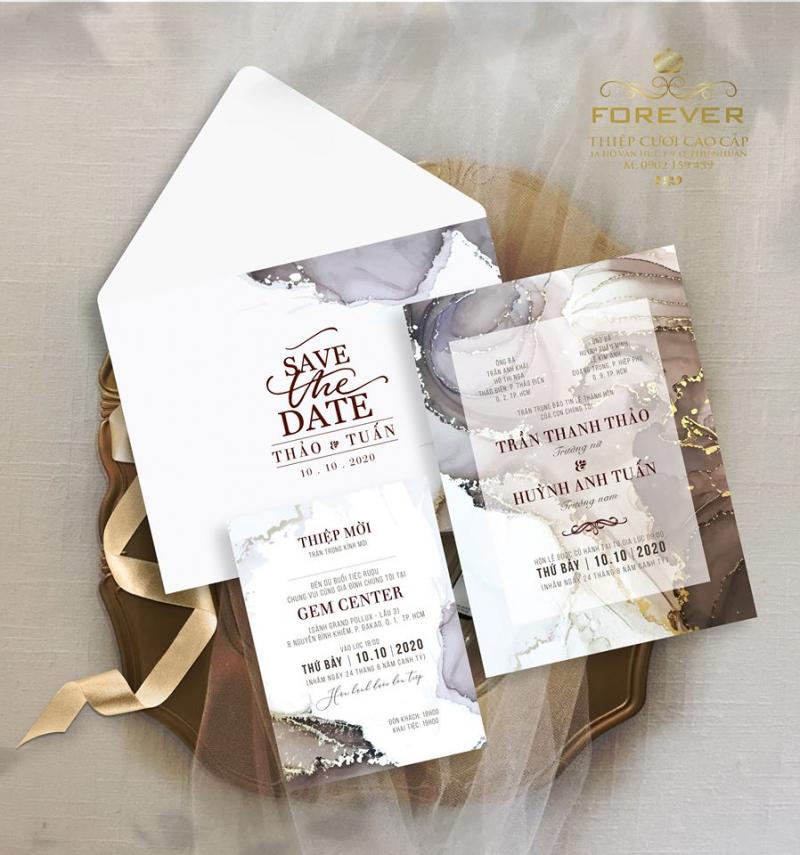 Thiệp Cưới Cao Cấp  Forever