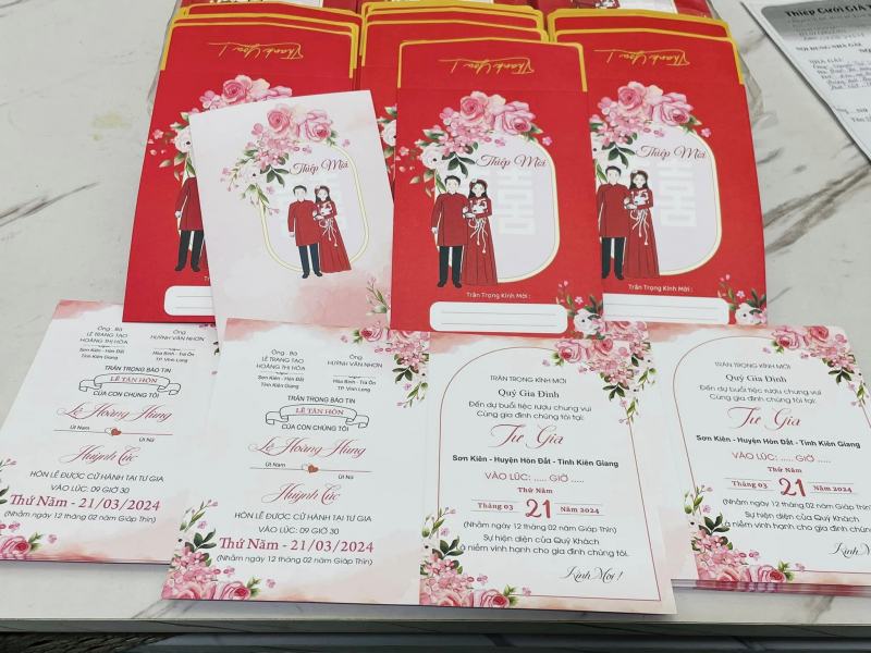 Thiệp cưới Giá Tốt