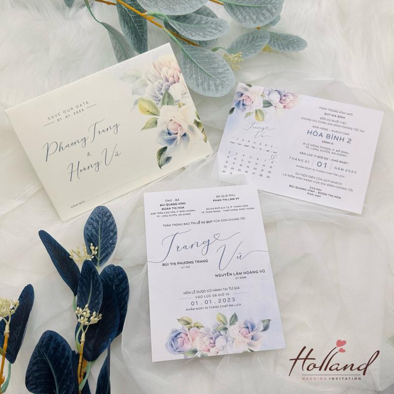 Thiệp cưới Holland