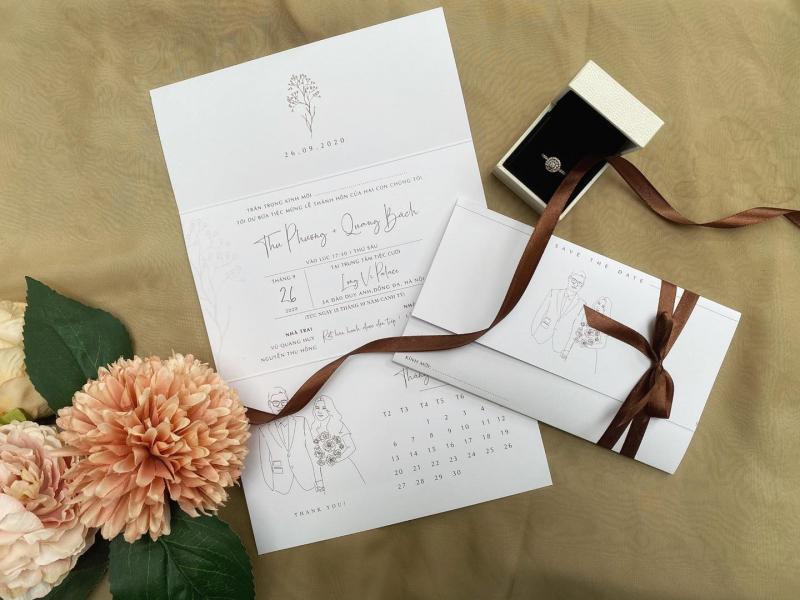 Thiệp cưới Min