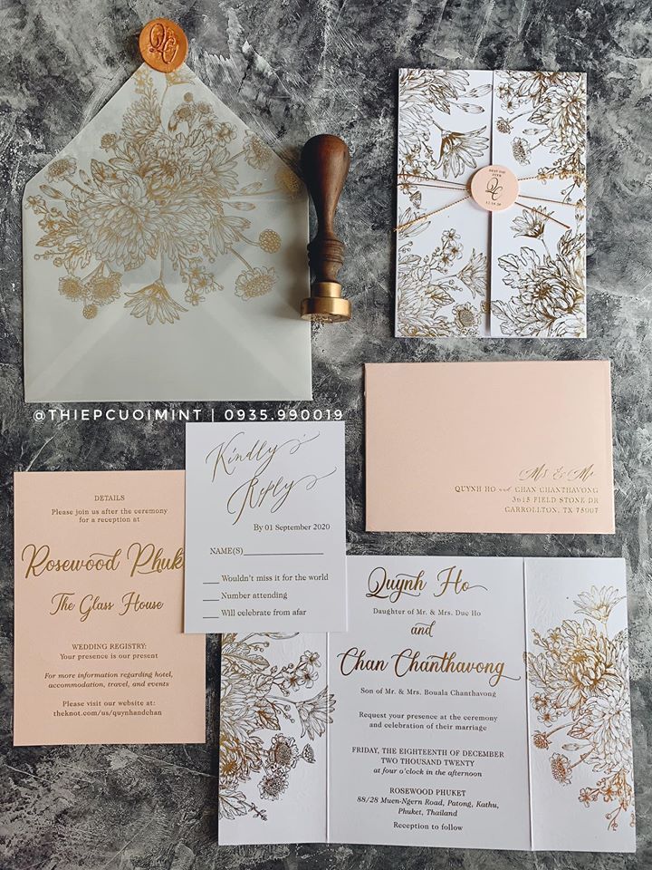 Thiệp Cưới Mint - Wedding Invitation