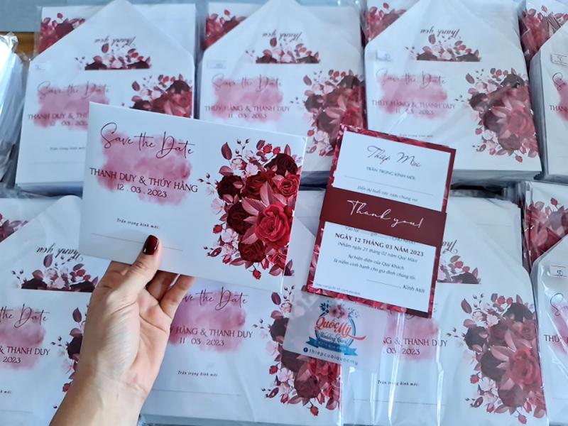 Thiệp cưới Quốc Mỹ
