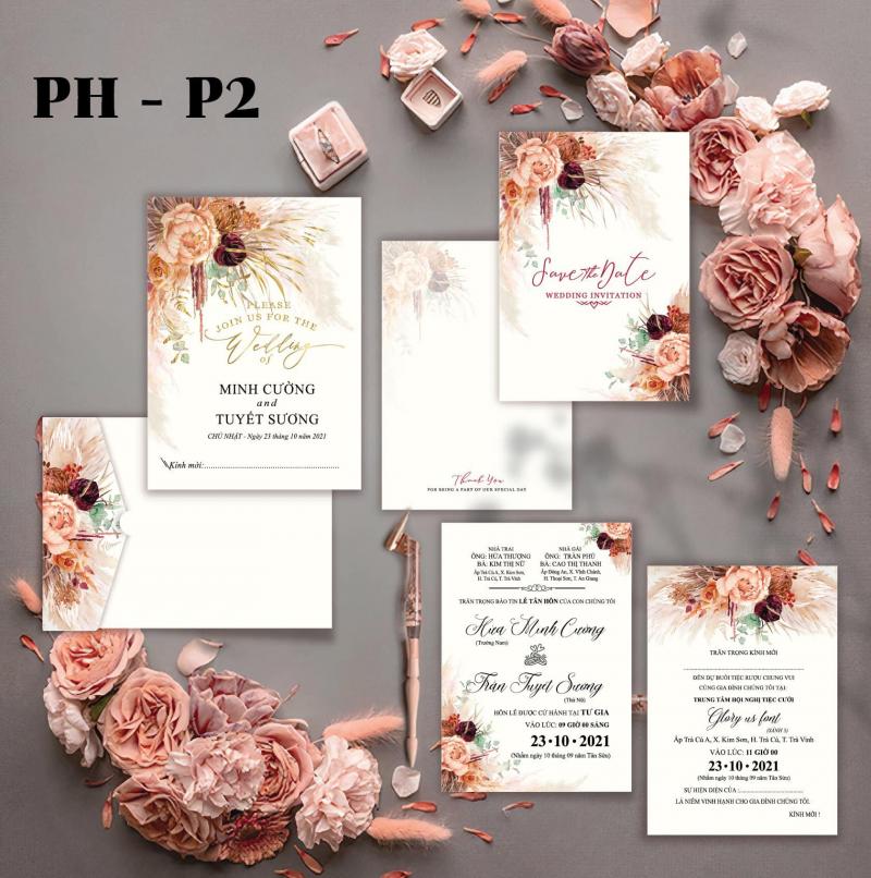 In thiệp cưới Phú Quý Gia