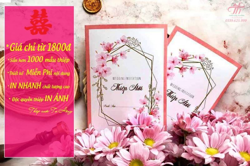 Thiệp cưới Tơ Hồng