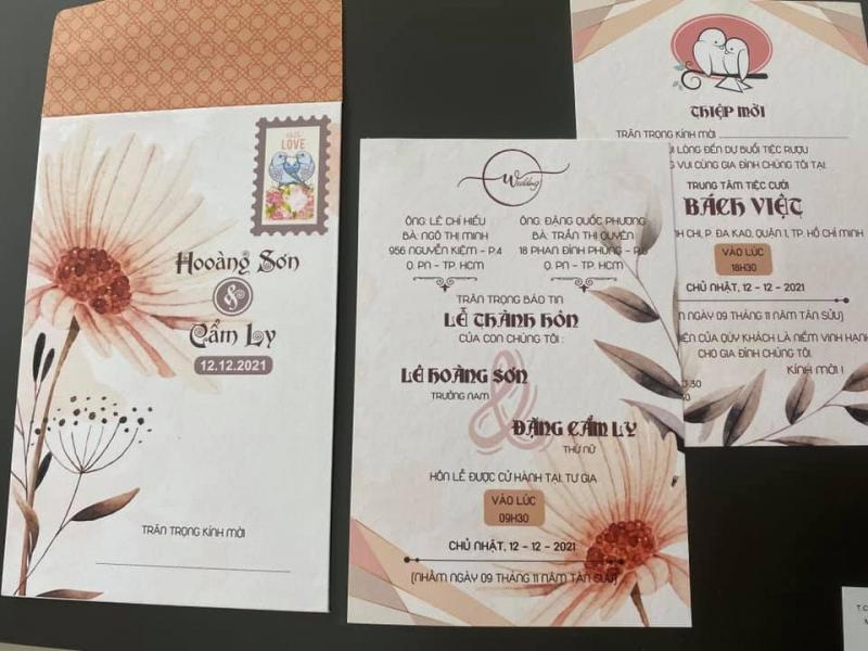 Thiệp cưới Trúc Duy