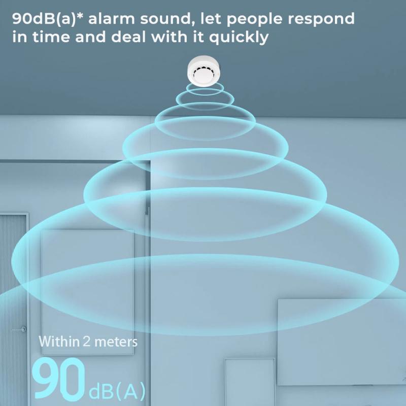 Thiết bị báo cháy đầu báo khói không dây thông minh SMATRUL wifi 90db