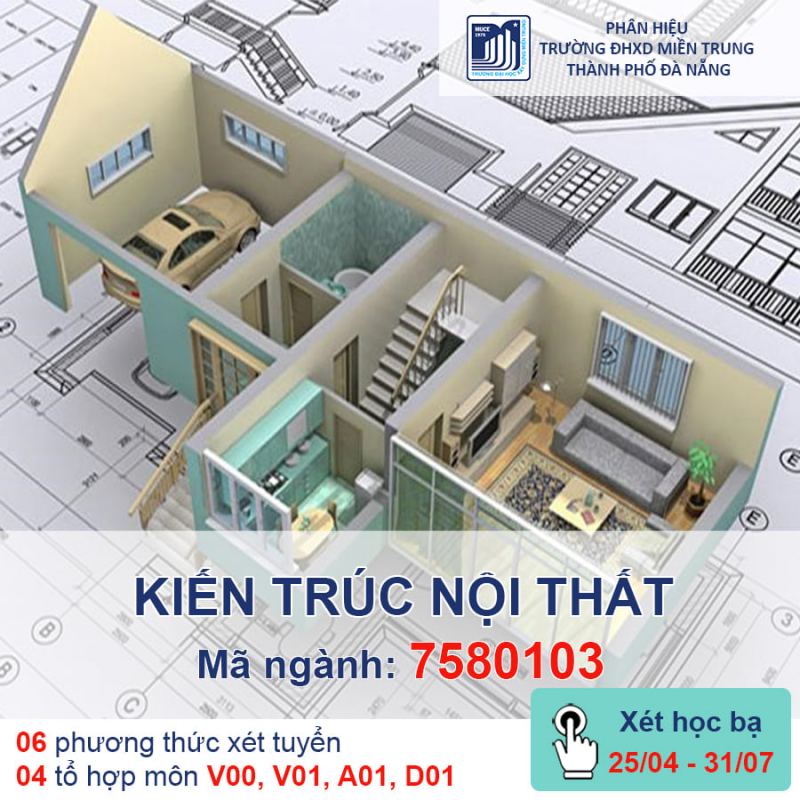 Thiết kế nội thất tại Trường Đại học Xây dựng Miền Trung