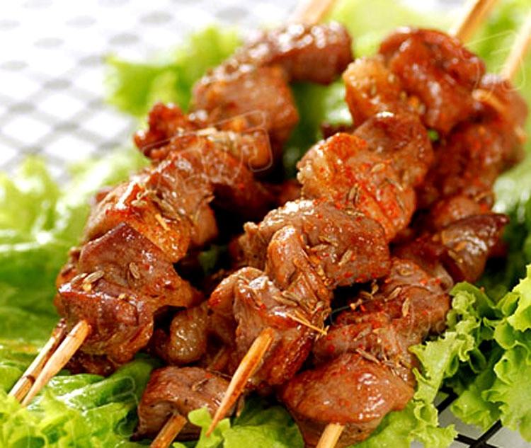 Thịt ba chỉ ướp rượu táo mèo nướng