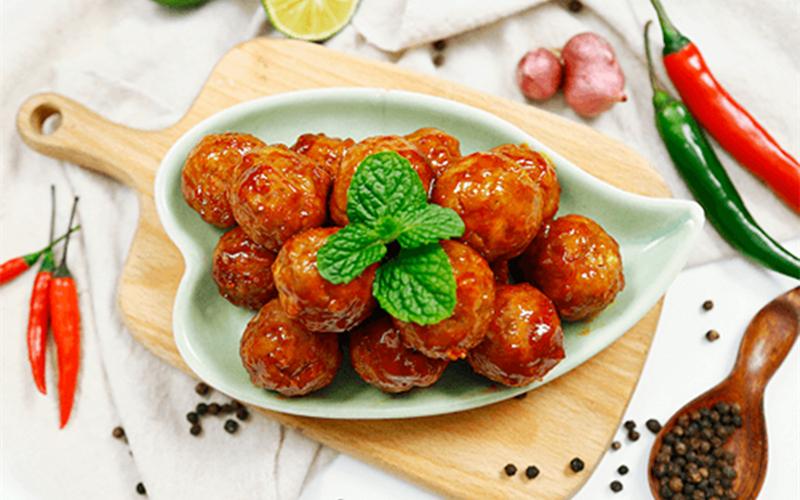 Thịt bò viên rim